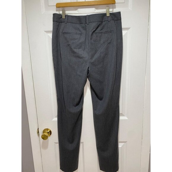 TALBOTS Size 4 Curvy Gray Fully Lined Wool Dress Pants Woven in ITALY - Picture 2 of 6